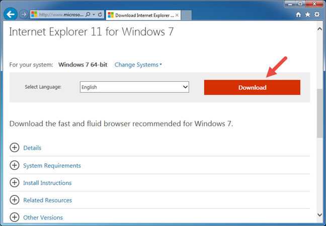update internet explorer 11 for windows 10